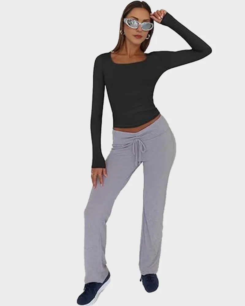 Slim-Fit Square-Neck Crop Top sold by She Curve product image thumbnail 4