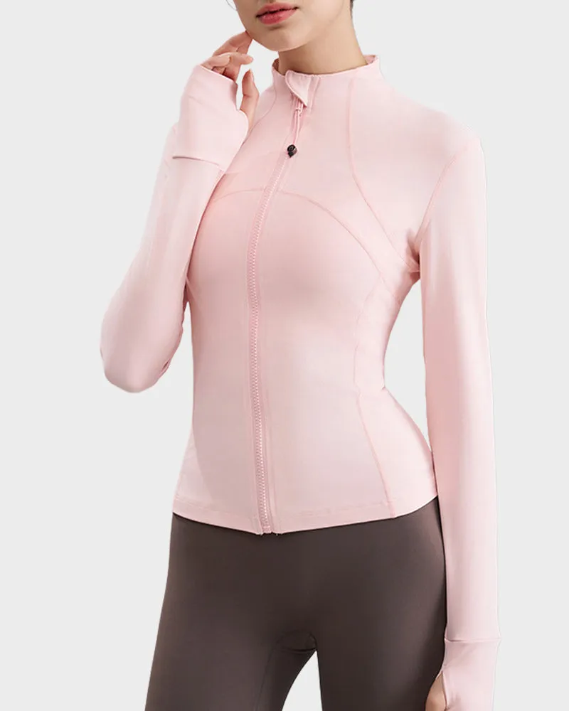 Slim-Fit Streamline Activewear Jacket sold by She Curve product image thumbnail 2