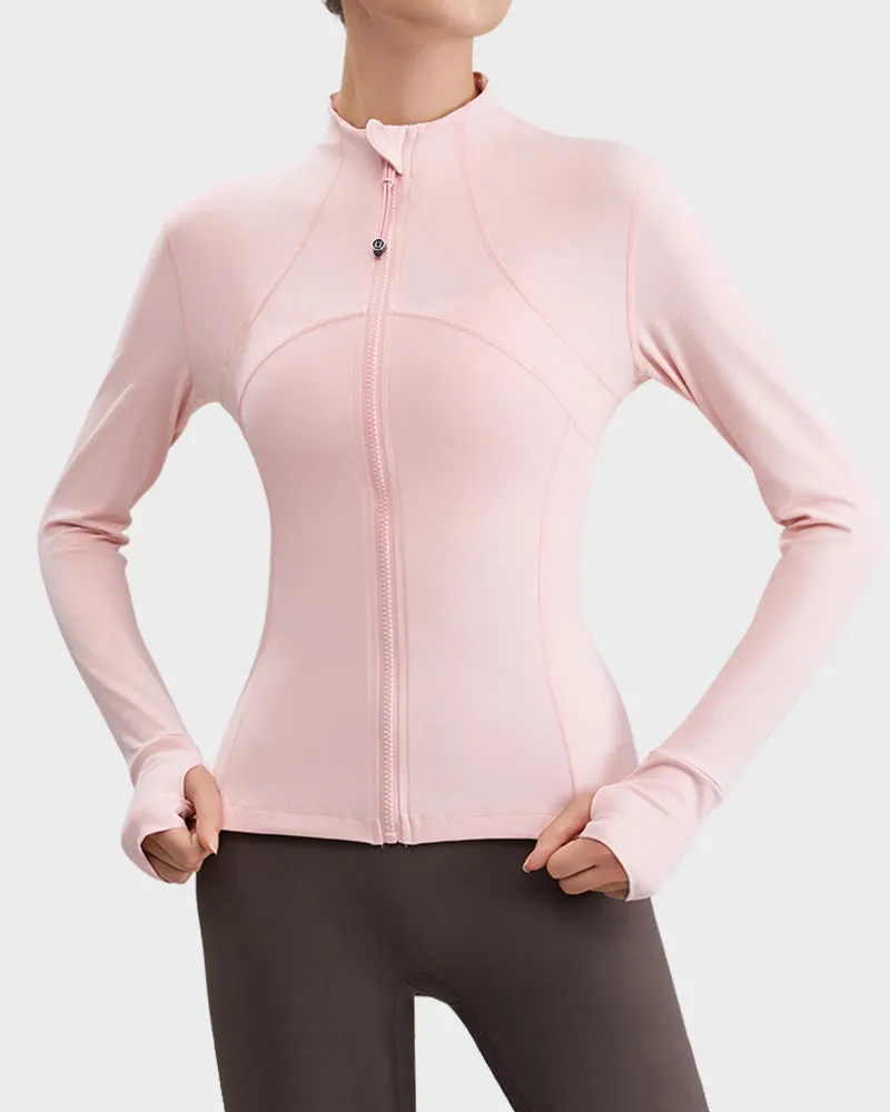 Slim-Fit Streamline Activewear Jacket sold by She Curve