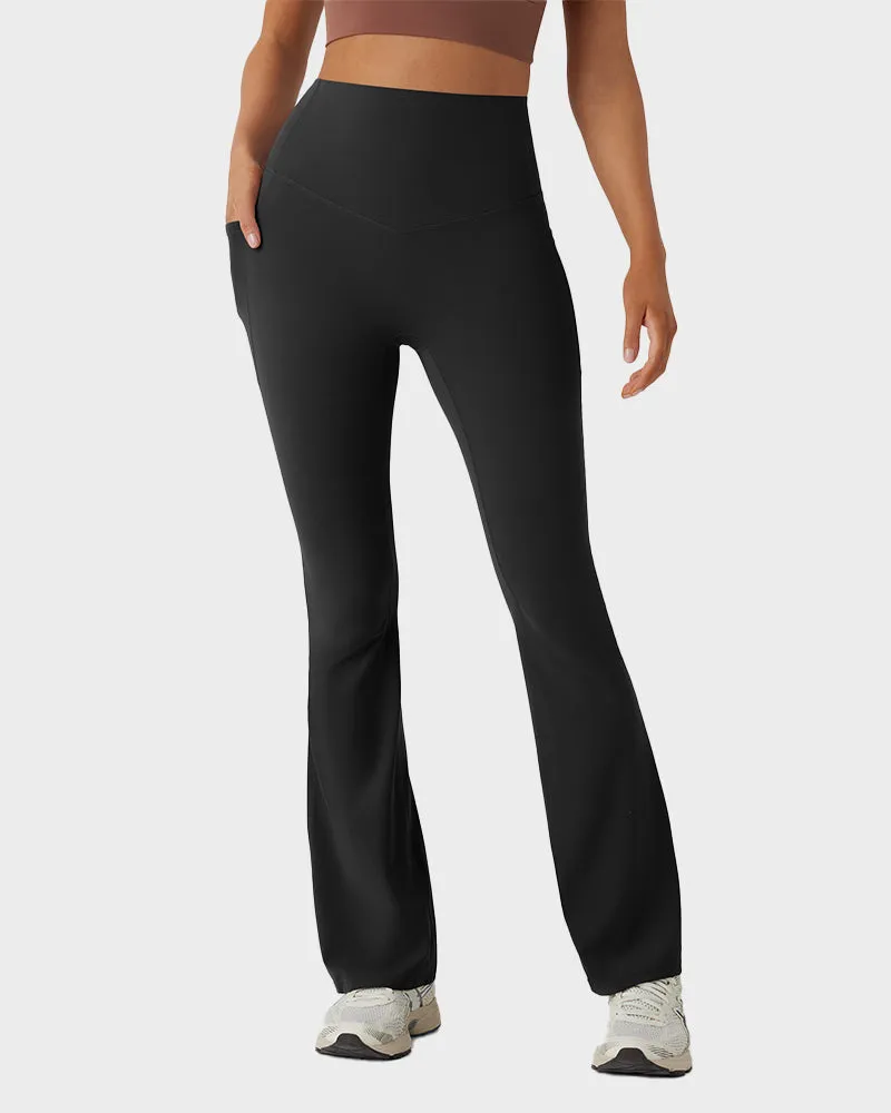 Butt-Lifting High Waist Bootcut Yoga Leggings sold by She Curve product image thumbnail 3