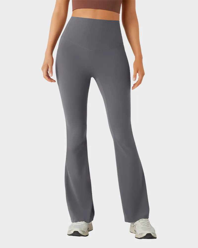 Butt-Lifting High Waist Bootcut Yoga Leggings sold by She Curve