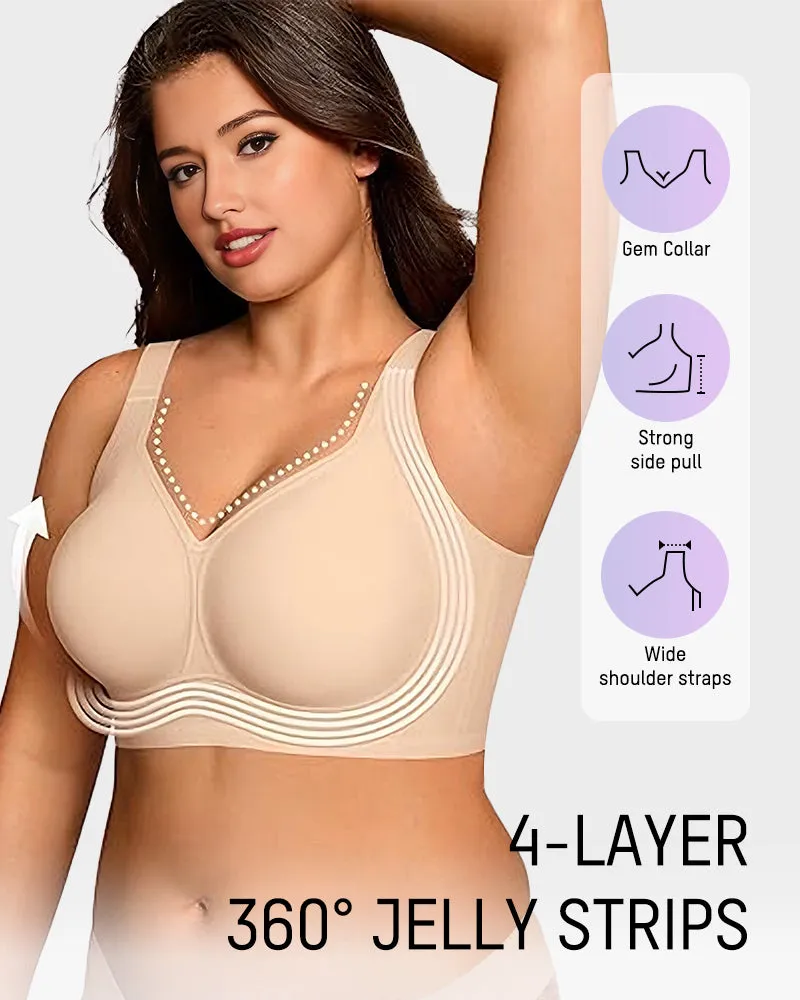 Comfortable Wireless Full Coverage Jelly Smoothing Bra sold by She Curve product image thumbnail 3