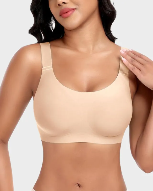 Wireless Full Coverage Jelly Bra with Breathable Straps sold by She Curve