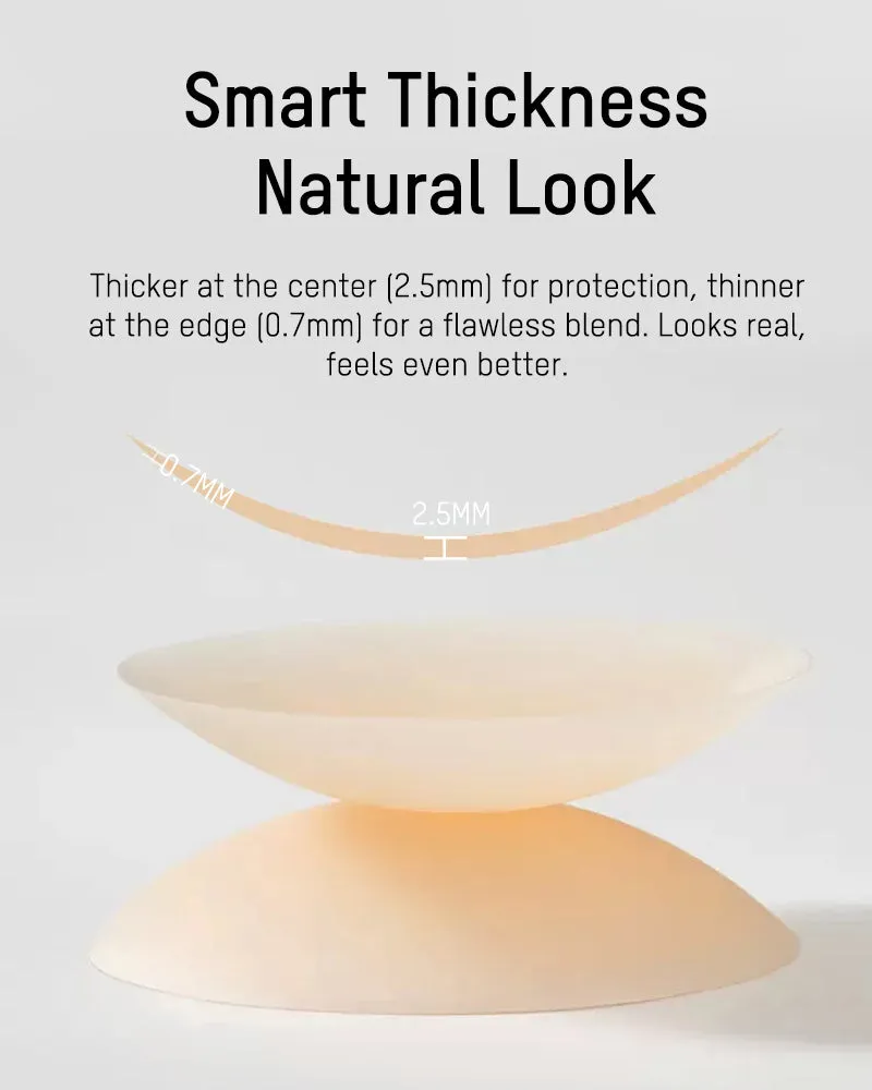 Ultra-Thin Invisible Adhesive Silicone Nipple Covers (2 Pairs) sold by She Curve product image thumbnail 4