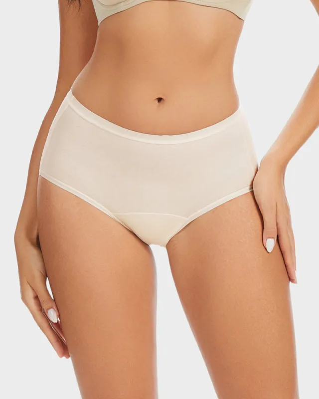 High-Waist Cotton Briefs with Extended Gusset & Antibacterial Lining (4 Pack) sold by She Curve