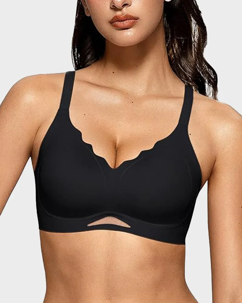 Seamless Soft Comfort Wireless Mesh Bra sold by She Curve product image thumbnail 4