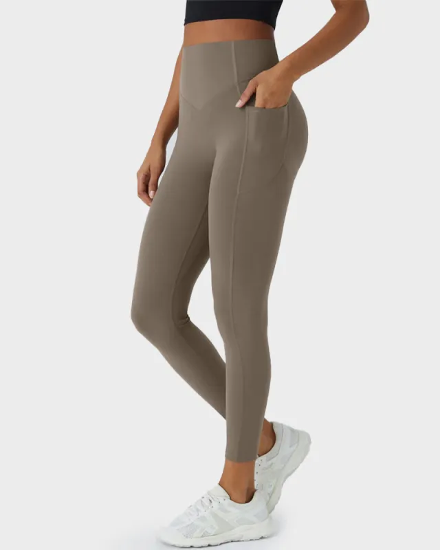 Tummy Control Butt-Lifting Training Leggings with Pockets sold by She Curve