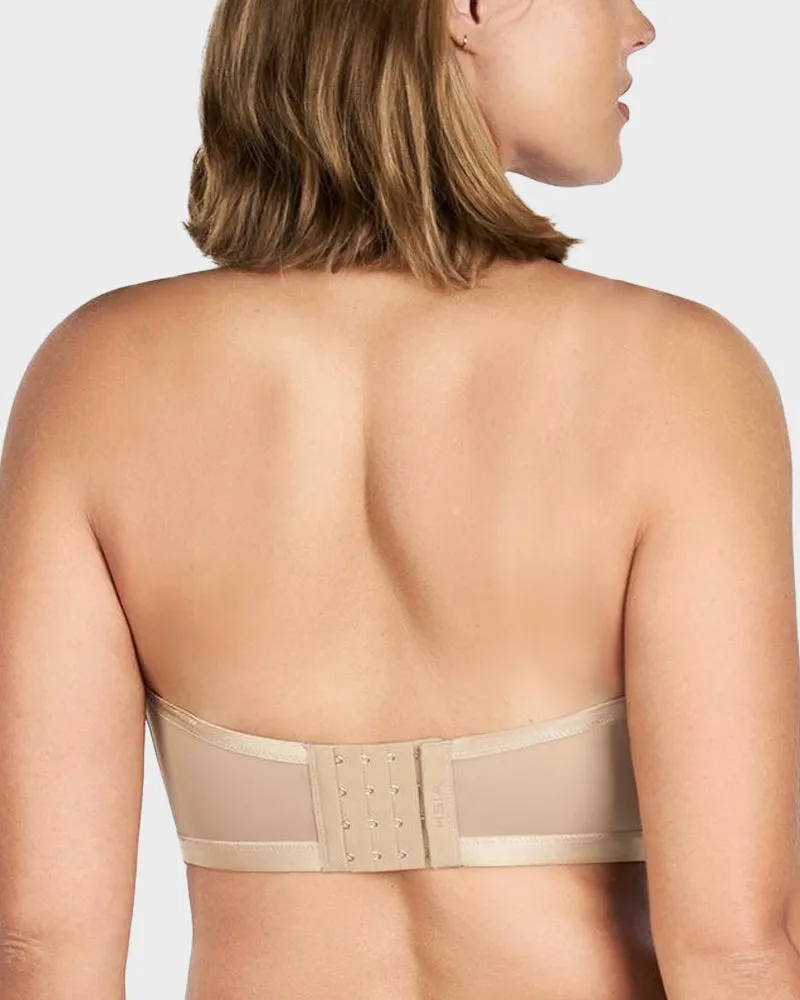 Strapless Mesh Underwire Balconette Bra sold by She Curve product image thumbnail 5