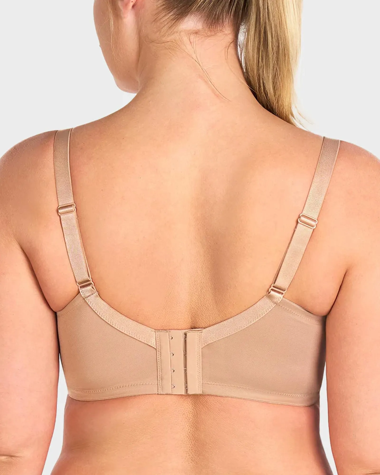 Plus-Size Pearl Shimmer Lace Minimizer Bra sold by She Curve product image thumbnail 3