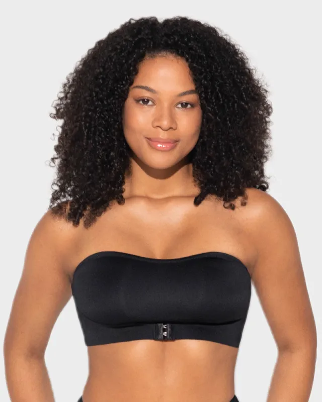 Front Closure Wireless Seamless Bandeau Bra sold by She Curve