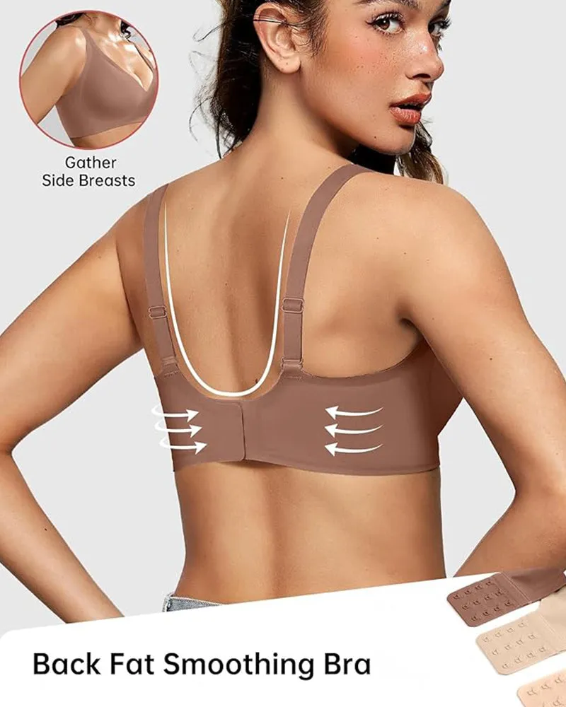 Seamless Deep V Push-Up Wireless Bra sold by She Curve product image thumbnail 3
