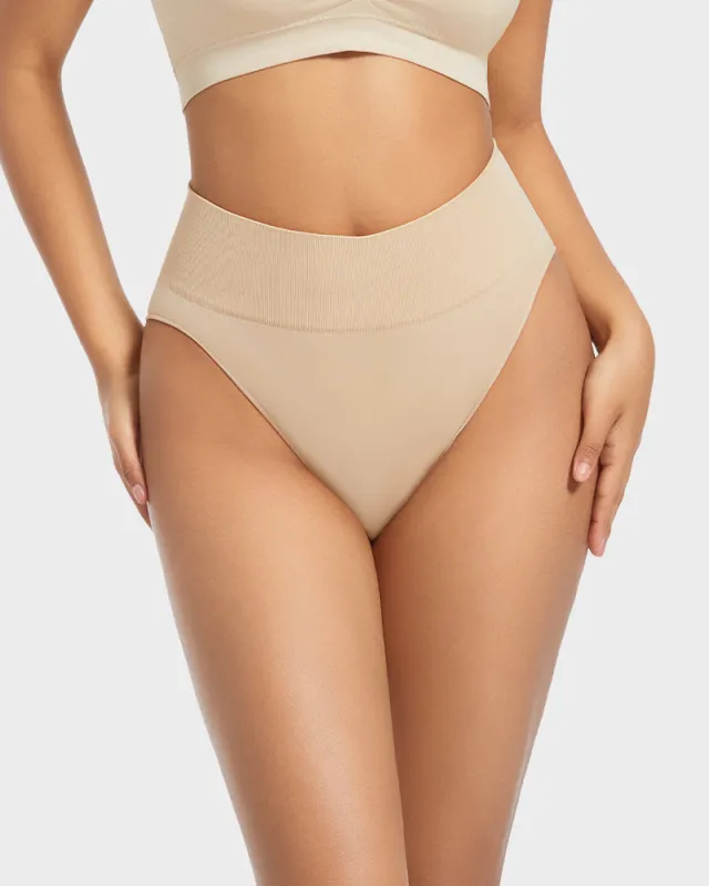 Seamless High Waist Tummy Control Brief Panty (3 Pack) sold by She Curve