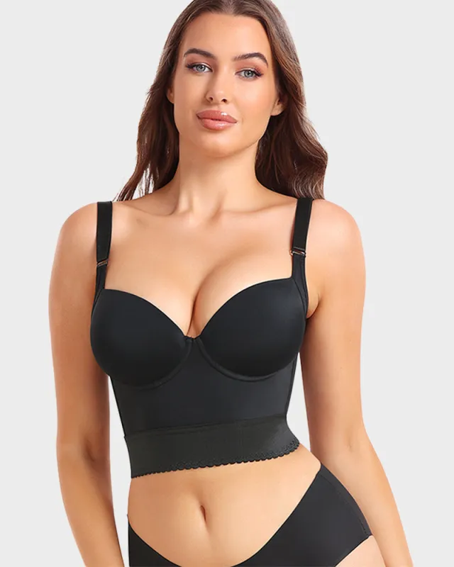 Built-In Shapewear Longline Push-Up Bra made by She Curve