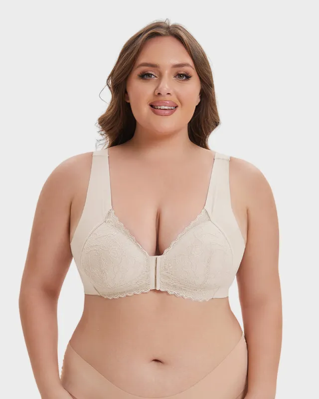 Front Closure '5D' Shaping Wireless Bra sold by She Curve
