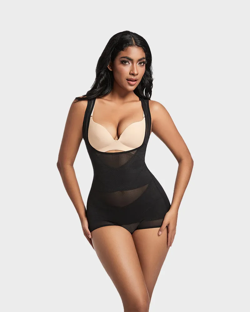 Open Bust Cross Compression Body Shaper sold by She Curve product image thumbnail 3