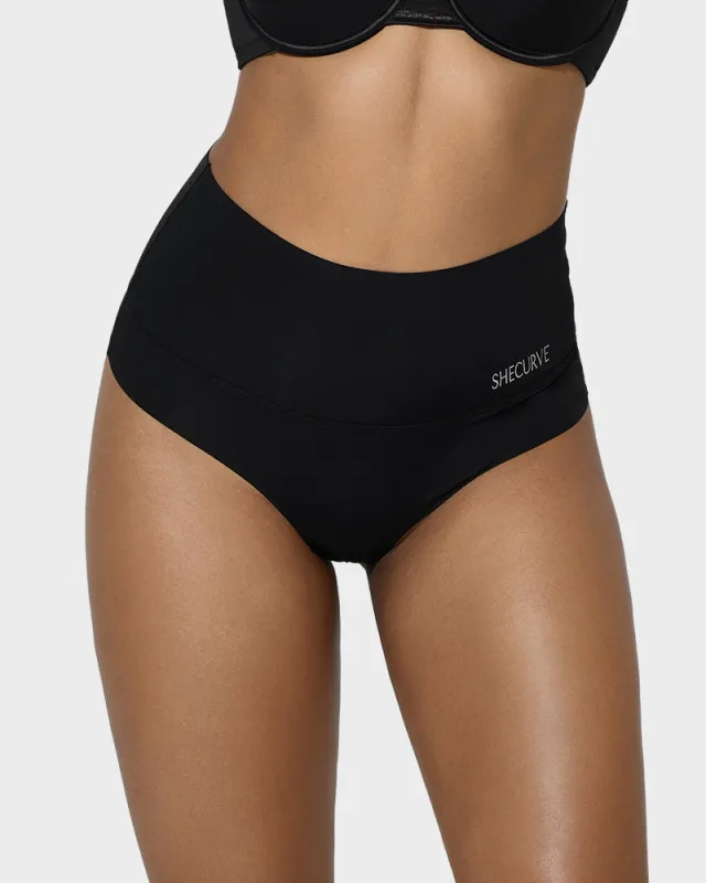 High-Rise Seamless Thong Panty(3 Pack) sold by She Curve