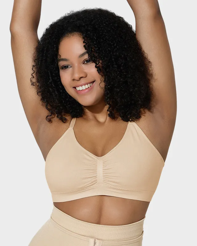 Women's Full Coverage Non-Padded Wireless Sculpt Bra sold by She Curve