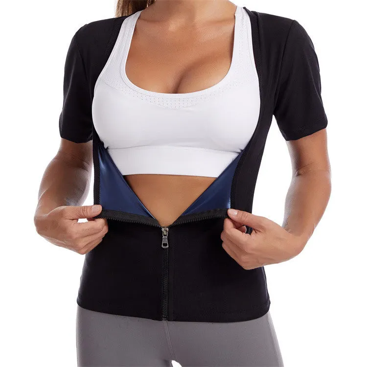 Intense Sweat-Wicking Zip-Up Top sold by She Curve product image thumbnail 4