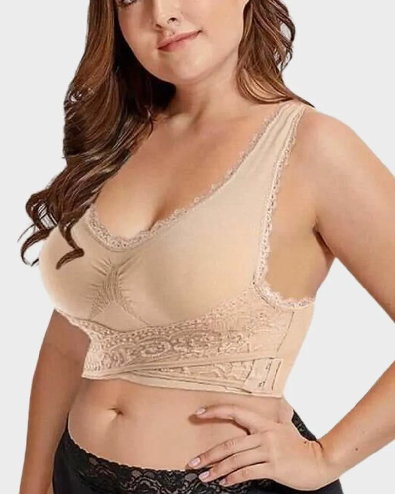 Breathable Comfort Push Up Lace Bra sold by She Curve product image thumbnail 3