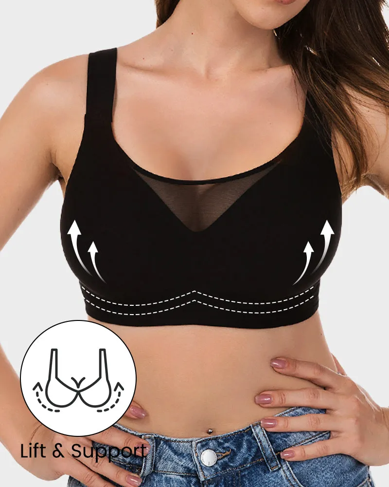 Mesh Front Contouring Bra sold by She Curve product image thumbnail 4