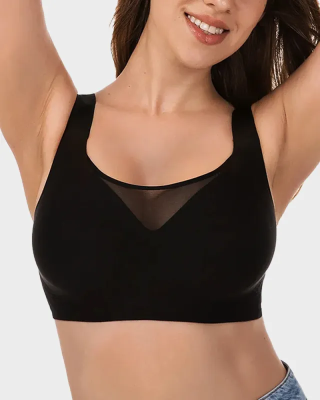 Mesh Front Contouring Bra sold by She Curve