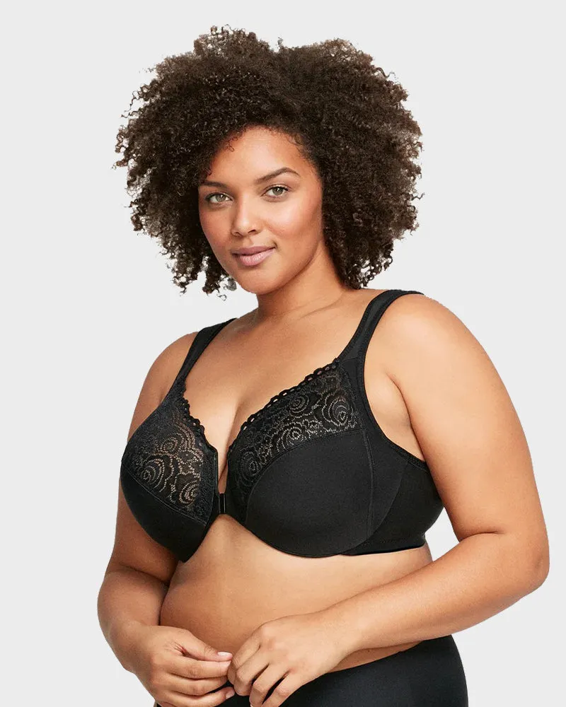 Front-Closure Underwire Print Bra sold by She Curve product image thumbnail 2