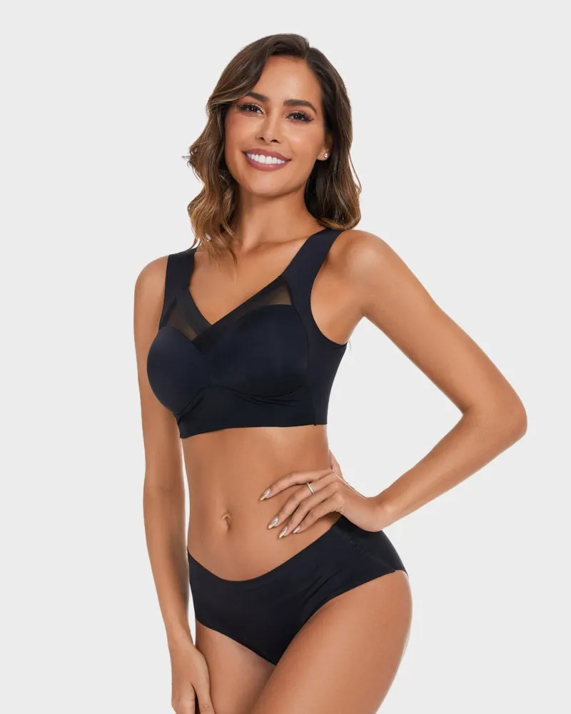 Comfortable Smoothing Mesh Bra sold by She Curve product image thumbnail 4
