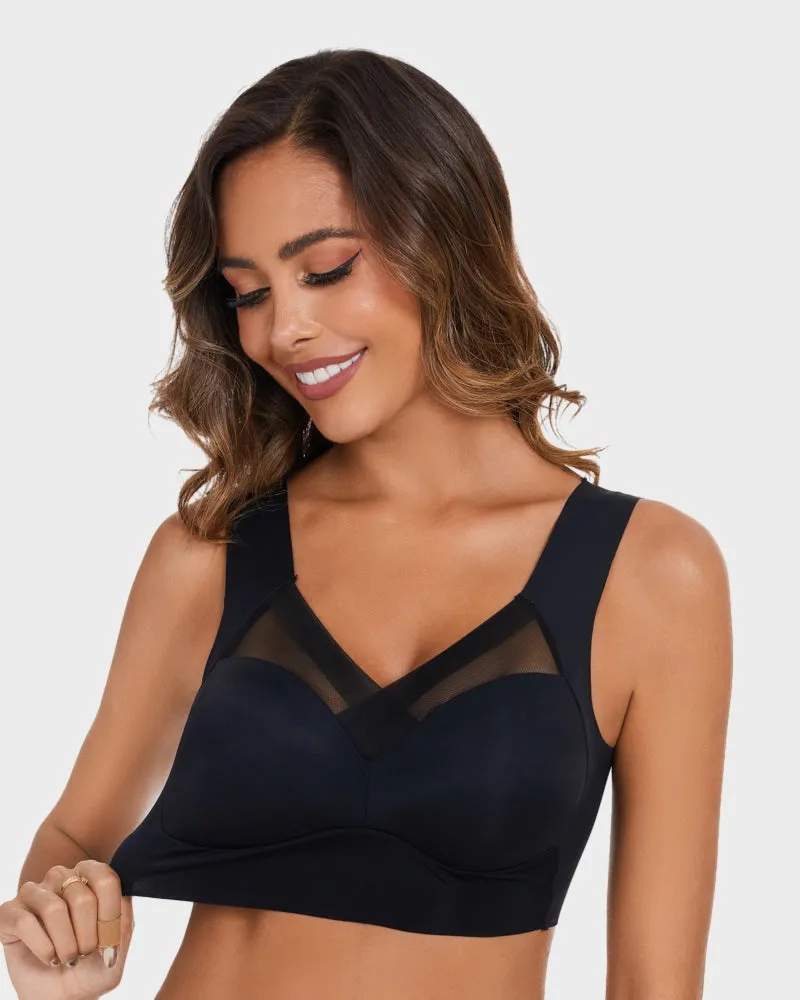 Comfortable Smoothing Mesh Bra sold by She Curve product image thumbnail 2