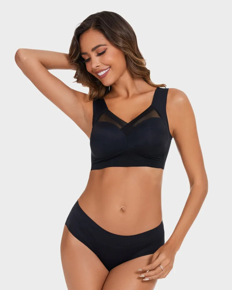 Comfortable Smoothing Mesh Bra sold by She Curve product image thumbnail 5