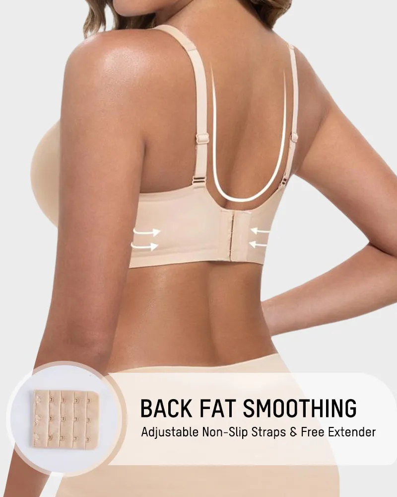 Wireless Jelly Deep-V Push-Up Bra sold by She Curve product image thumbnail 4