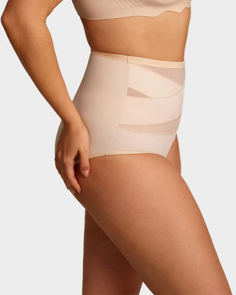 Plus-Size High-Waist Cross Tummy Control Panties (5 Pack) sold by She Curve product image thumbnail 4