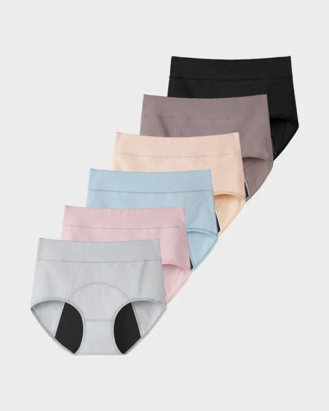360° Leak-Proof High-Waist Period Underwear (6 Pack) sold by She Curve