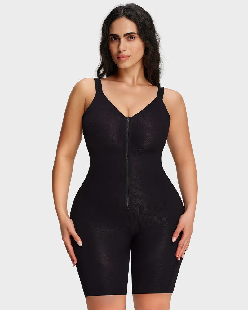 All-in-One Zipper Lightweight Sculpting Bodysuit sold by She Curve