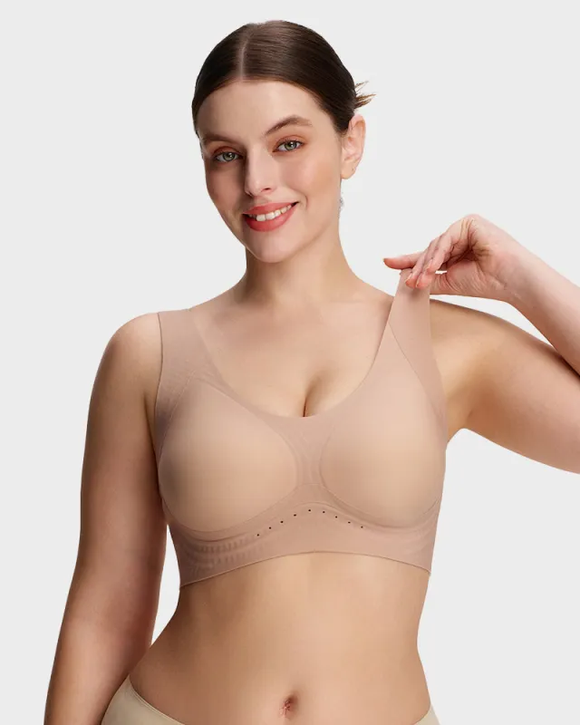 AirEase™ Wireless Full-Cover Tank Bra sold by She Curve