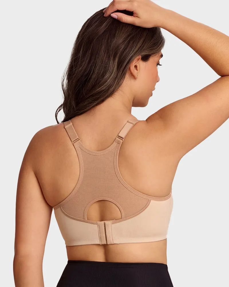 Unlined External Underwire Full Coverage Sports Bra sold by She Curve product image thumbnail 3