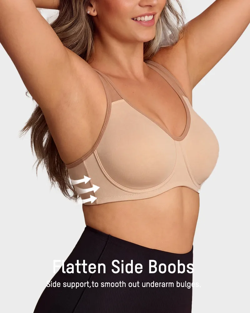 Unlined External Underwire Full Coverage Sports Bra sold by She Curve product image thumbnail 2