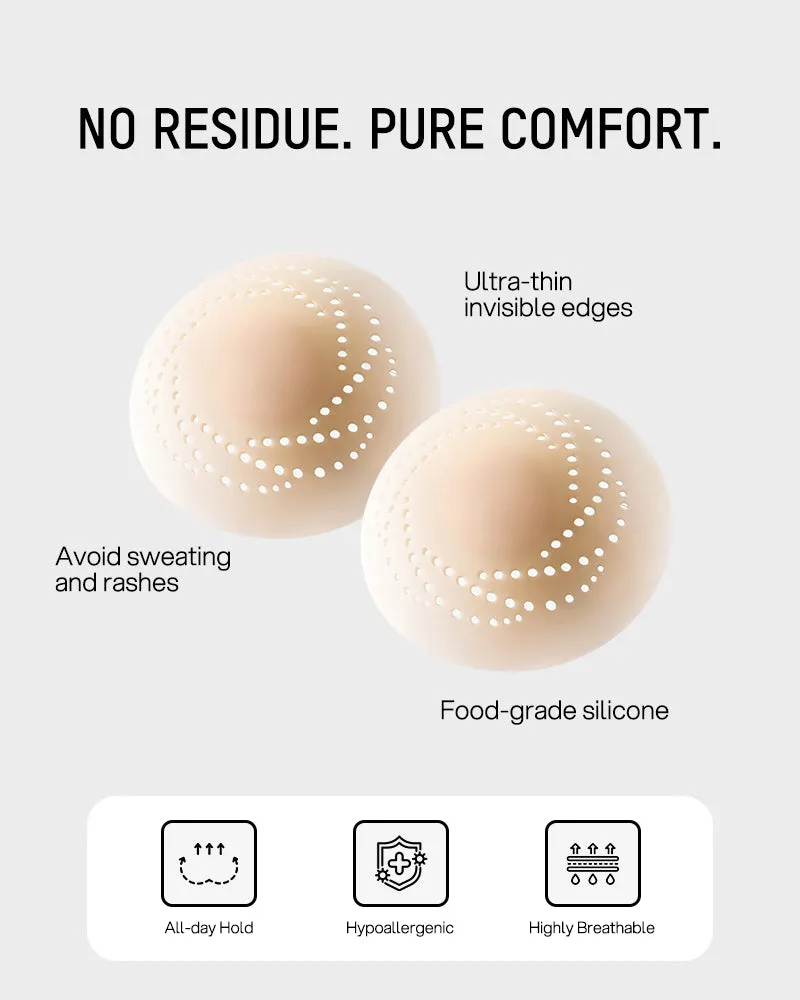 Seamless Invisible Silicone Nipple Covers (2 Pairs) sold by She Curve product image thumbnail 5