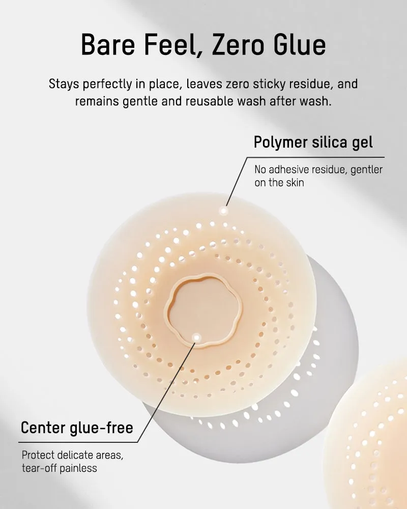 Seamless Invisible Silicone Nipple Covers (2 Pairs) sold by She Curve product image thumbnail 3