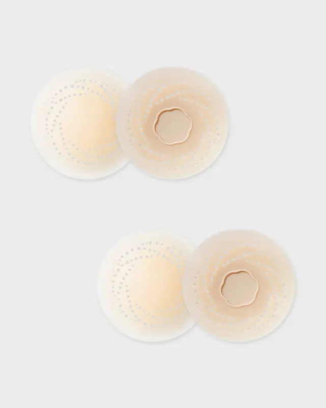 Seamless Invisible Silicone Nipple Covers (2 Pairs) made by She Curve