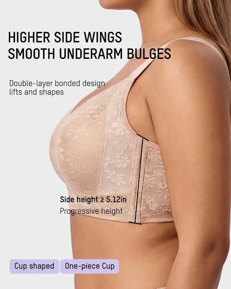 No-Bulk Full Coverage Lace Bra sold by She Curve product image thumbnail 2