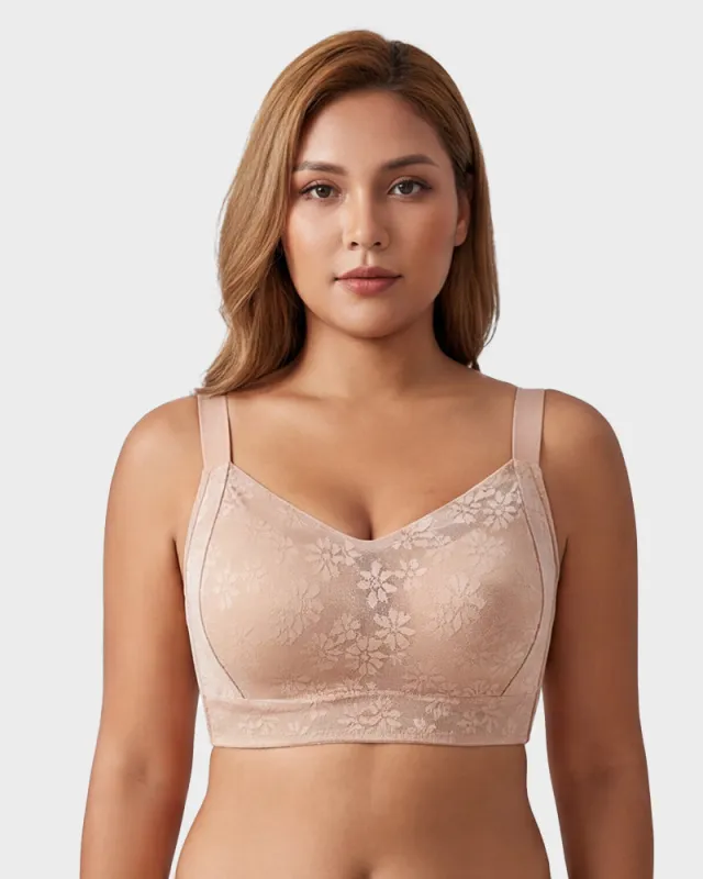 No-Bulk Full Coverage Lace Bra made by She Curve