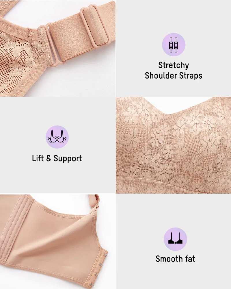No-Bulk Full Coverage Lace Bra sold by She Curve product image thumbnail 4