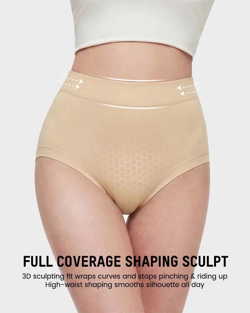 Seamless High-Waist Full Coverage Cotton Panty(5 pack) sold by She Curve product image thumbnail 3