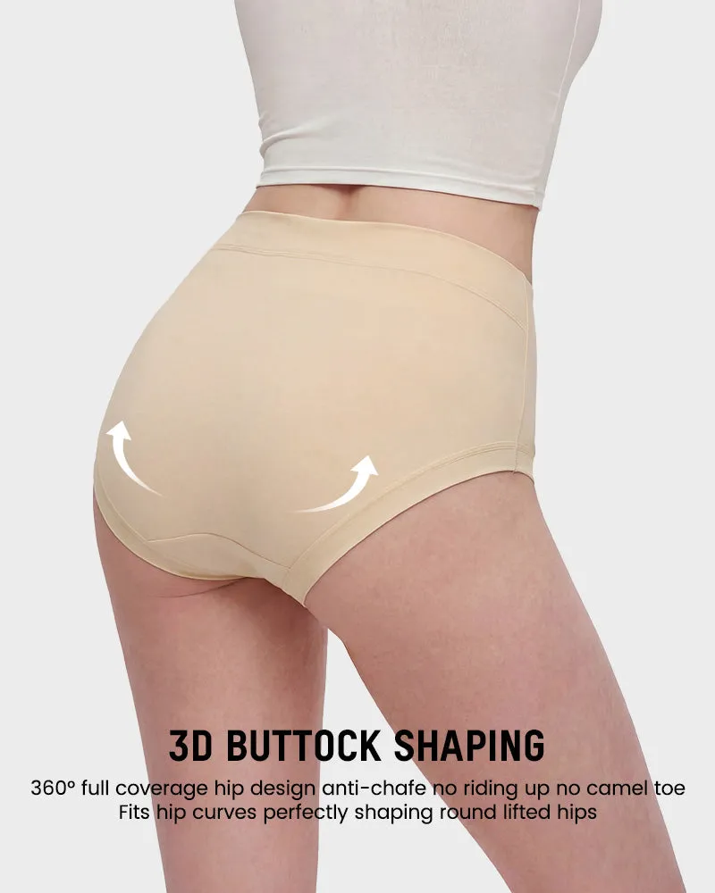 Seamless High-Waist Full Coverage Cotton Panty(5 pack) sold by She Curve product image thumbnail 4