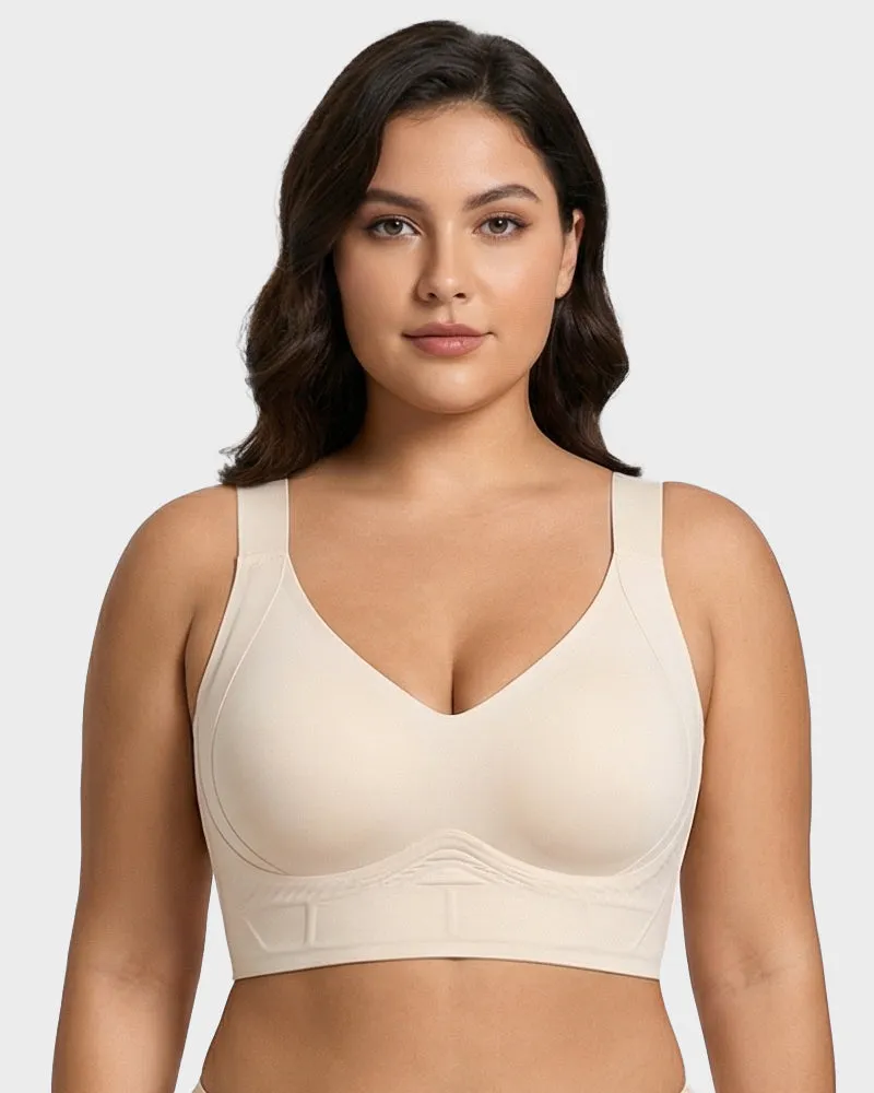 Seamless Wireless Support Bra sold by She Curve