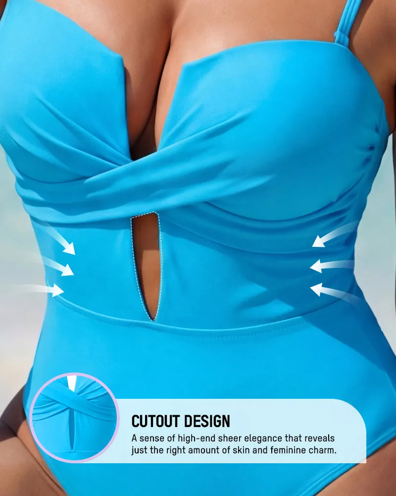 Push Up Tummy Control One Piece Swimsuit sold by She Curve product image thumbnail 4