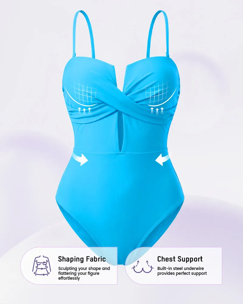 Push Up Tummy Control One Piece Swimsuit sold by She Curve product image thumbnail 2