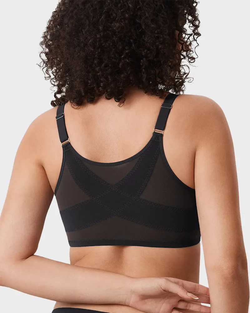 Front Closure Mesh Support Bra sold by She Curve product image thumbnail 3