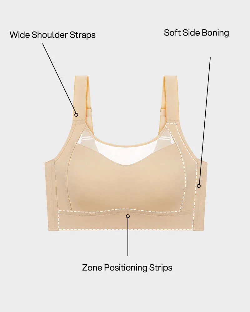 No-Spill Full Coverage Seamless Support Bra sold by She Curve product image thumbnail 5