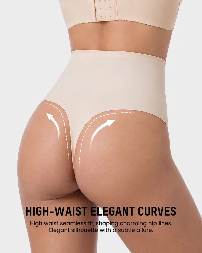 No-Show Seamless High-Waist Thong(5 Pack) sold by She Curve product image thumbnail 3